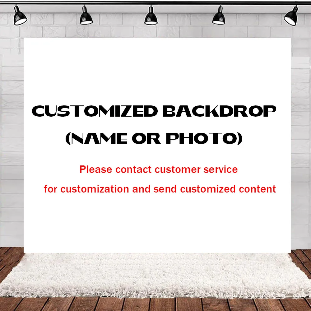 

Customized Size Your Birthday Vinyl Backdrop Photocall Kids Baby Shower Banner Personalized Photography Background Photo Studio