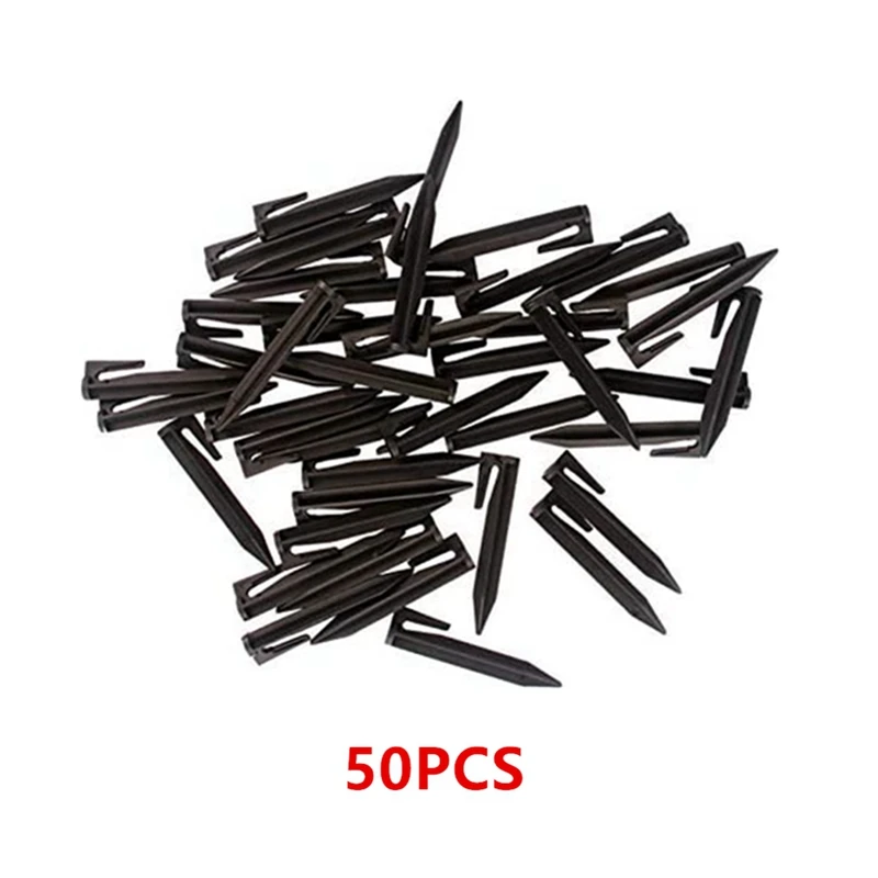 50 PCS Line Pressing Nails Boundary Nails Of Gardening Lawn Mower, Lawn Biodegradable Signal Line Nails