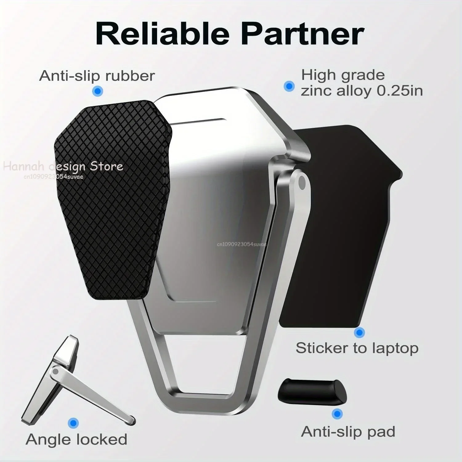 Portable Invisible Laptop Stand Mini Aluminum Cooling Pad Computer Keyboard Mount Kickstand Ergonomic Lightweight Laptop Stand