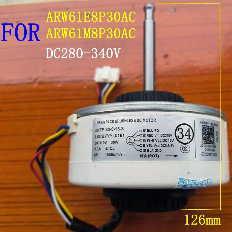 

Replacement model for Panasonic air conditioner motor ARW61G8P30AC ARW61E8P30AC ARW6102AC DC motor good working parts