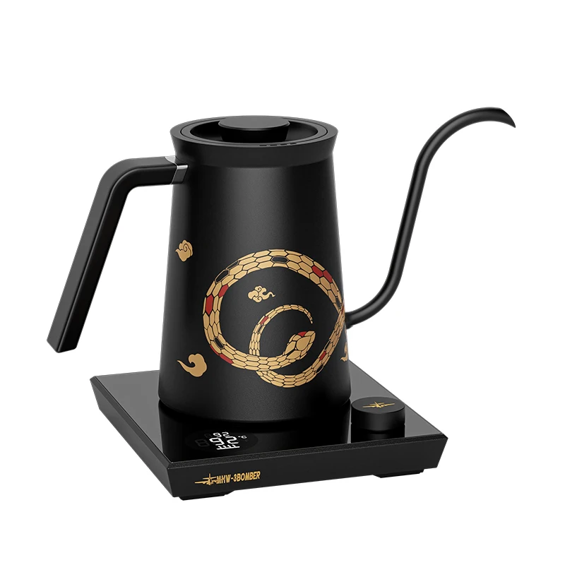 Gooseneck Electric Kettle Pour-Over Coffee & Tea Kettle Temperature Control LED Display Anti-dry Barista Accessories