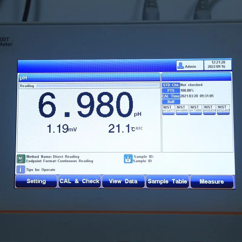 Laboratory PH500T portable laboratory digital benchtop ph meter ph ORP meter