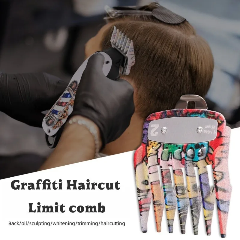 Graffiti Limit Position Comb Haircut Tools Electric Push Shear Oil Head Pusher Positioning Caliper Power Supply Hair Clipper