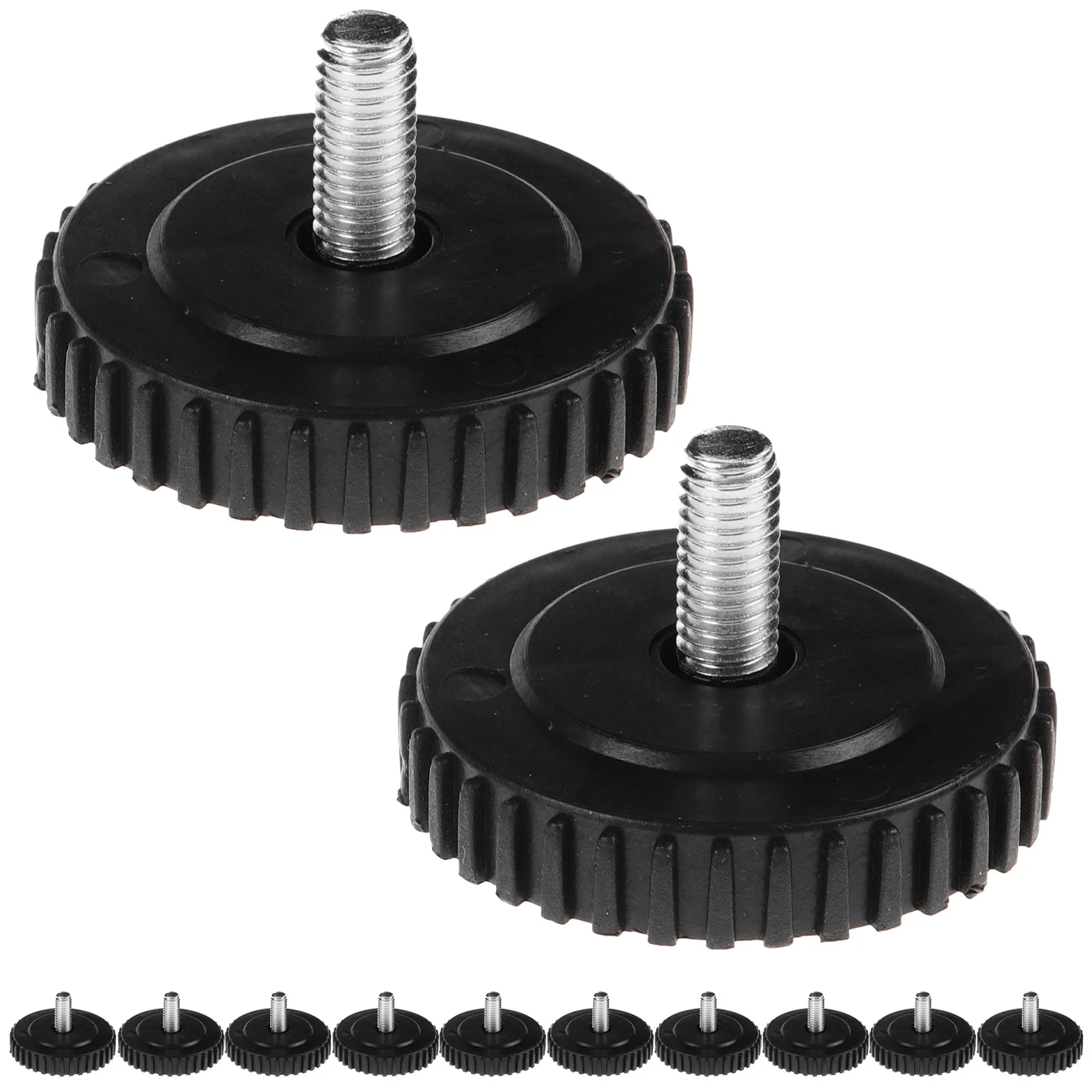 

12Pcs Chair Non-Slip Plastic Feet Furniture Levelers Shock Absorption Office Table Foot Pads Floor Protection Chair Round Base