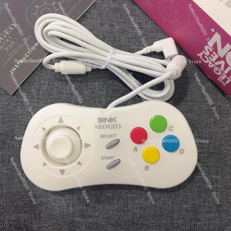 Neo Geo Snk Controller Pad AES MVS & CD 15-pin with Custom Clicky Thumbstick Modified By NK Mini-PAD Arcade Game Acessory
