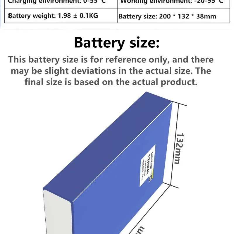 3.2V 105Ah Grade A NEW  Lifepo4 Rechargeable Battery for Electric RV Golf Car Outdoor Solar Energy Street Lamp Electric Vehicle