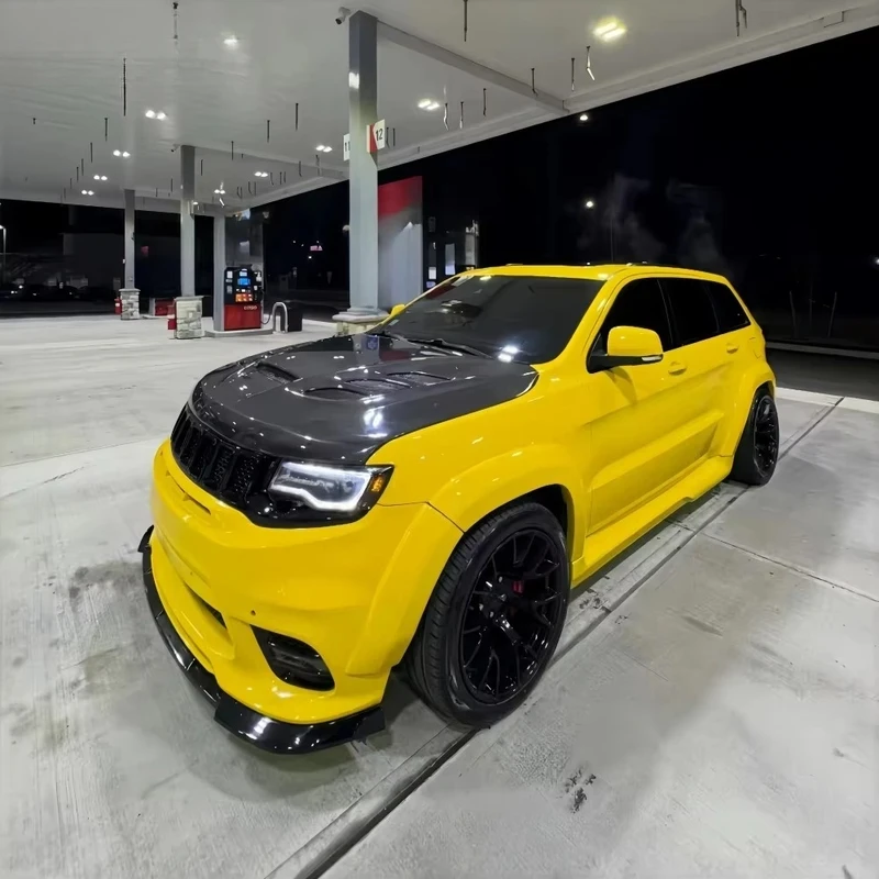 High-Quality Carbon Fiber Hood High-Quality Cutout Vented Carbon Fiber Engine Hood 4
