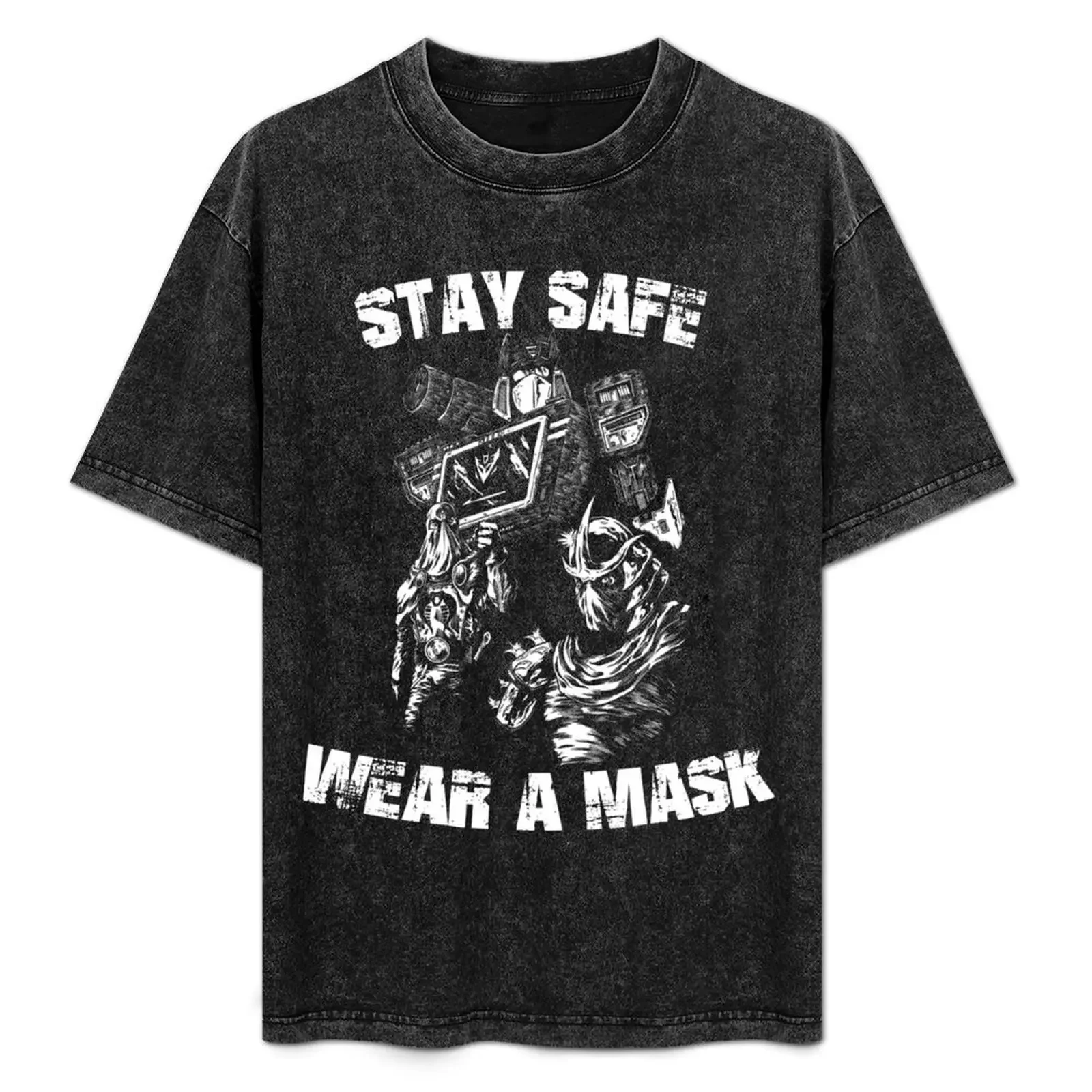 

Stay Safe! Wear a mask! T-Shirt T-shirts man summer 2025 essential t shirt aesthetic clothes luxury clothes men