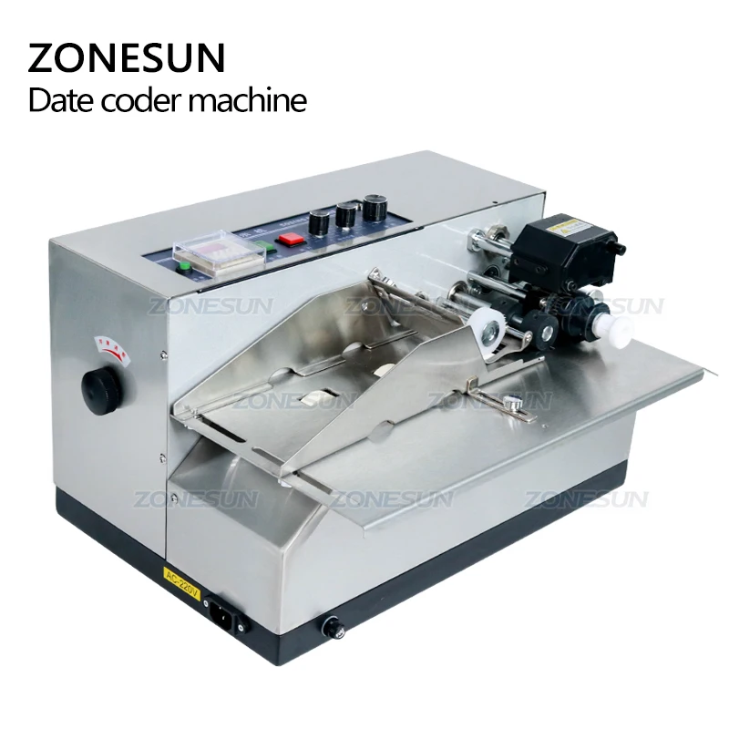 ZONESUN MY-380F إنتاج آلة طابعة التاريخ لحقيبة بطاقات الترميز الصلبة الجافة