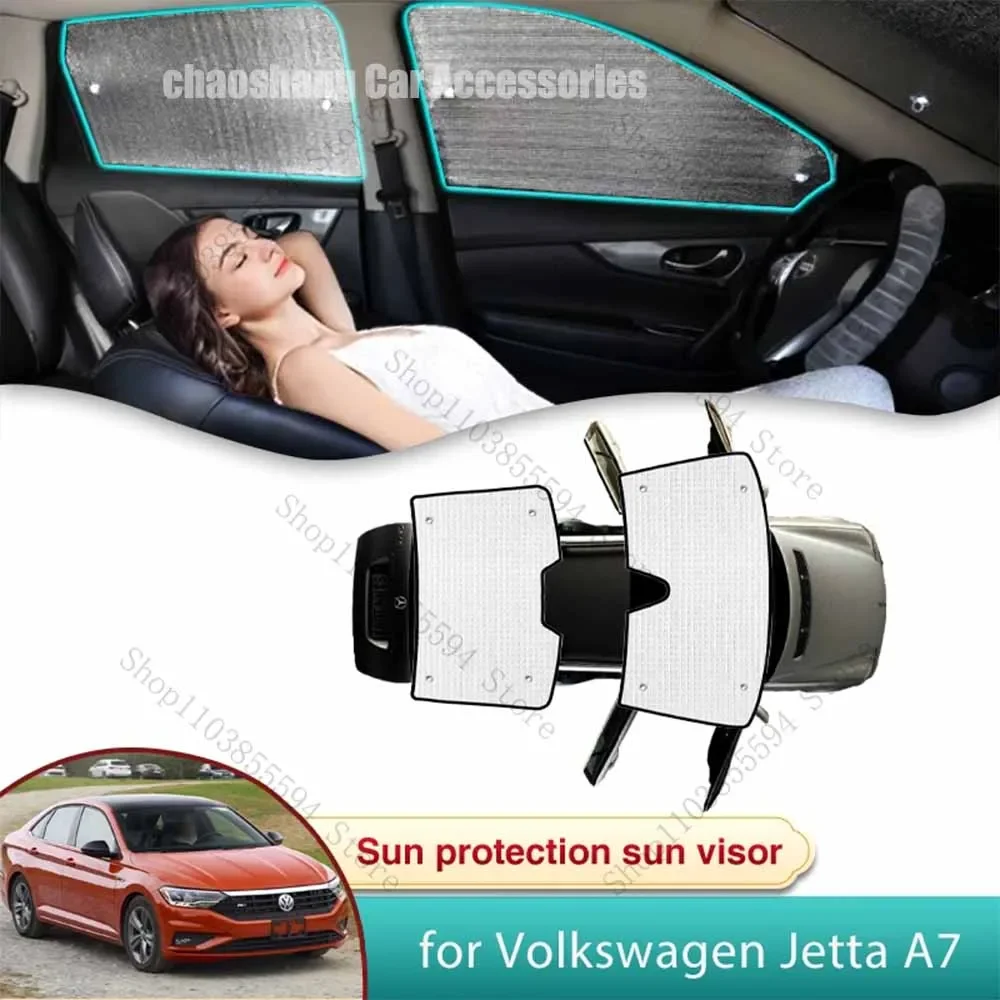 

Car Sun Shade for Volkswagen VW Jetta A7 Vento MK7 2019 2020 2021 2022 2023 2024 Car Accessories Sunshade Windshield Side Window