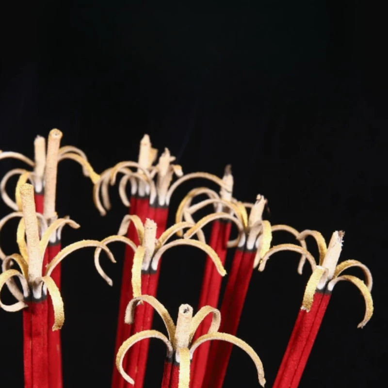 Two Colors Smokeless Bamboo Stick Incense/5 Petals Rich and Prosperous in Flowers Wealth Incense for Buddha Worship Joss Stick