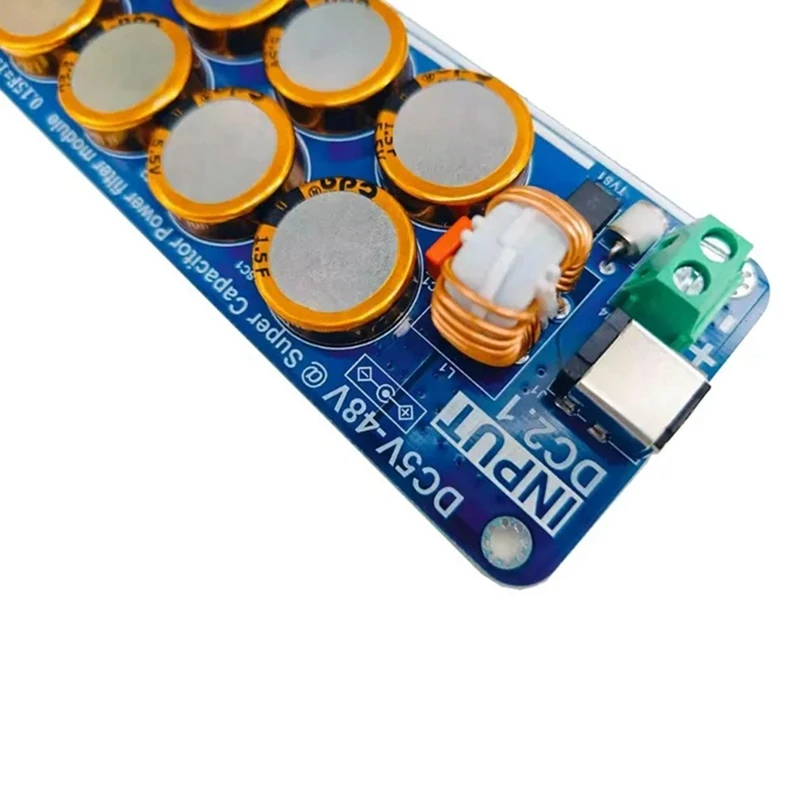 AEE7-5V-48V 10A Supercapacitor Filter Board Linear Switching Power Supply For Raspberry Pi Headphone Amplifier DAC Amplifier