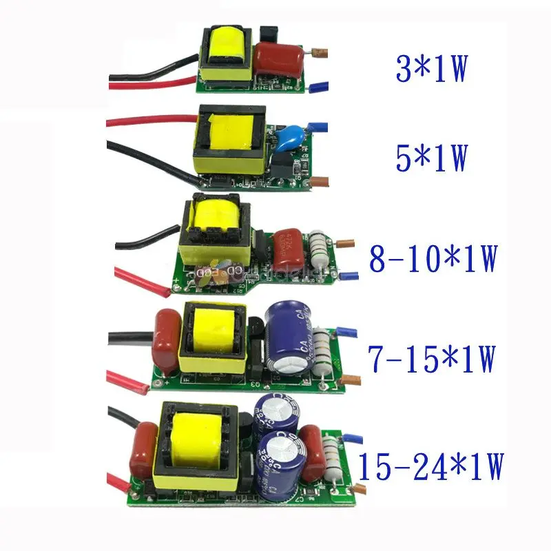 Dimmable LED Driver 3W 4W 5W 6-7W 7-15W 15-24W Power Supply Adapter DC9-84V Current 300mA Light Transformer for Led Lamps Bulb