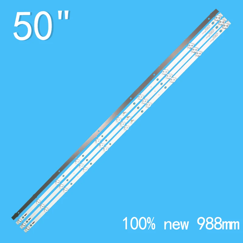 4PCS 10LEDs 6V 988mm For 50\