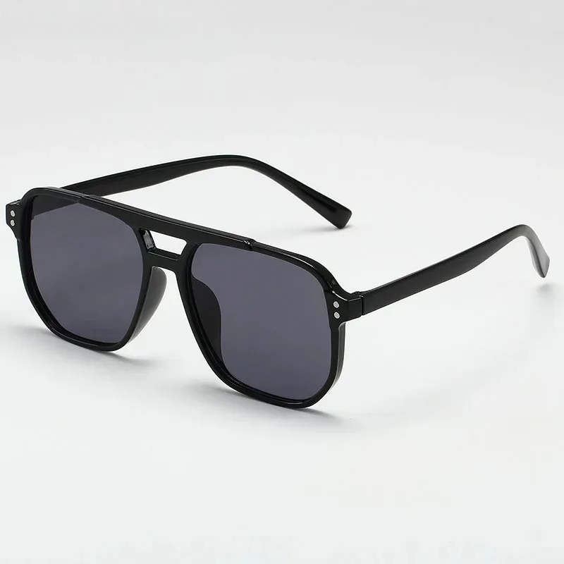 Vintage Männer Frauen Große Sonnenbrille Männer Platz Shades Unisex Sonnenbrille Schwarz Objektiv Männlich Weiblich Sonnenbrille UV400 Gläser