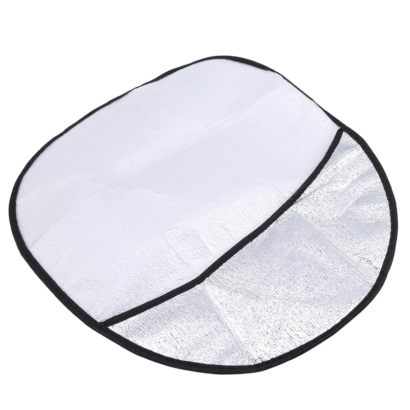 

Car Steering Wheel Sun Shade Double Thick Sun Protection Foldable Anti-uv Sunscreen Car Supplies Car Steering Wheel Cover Silver