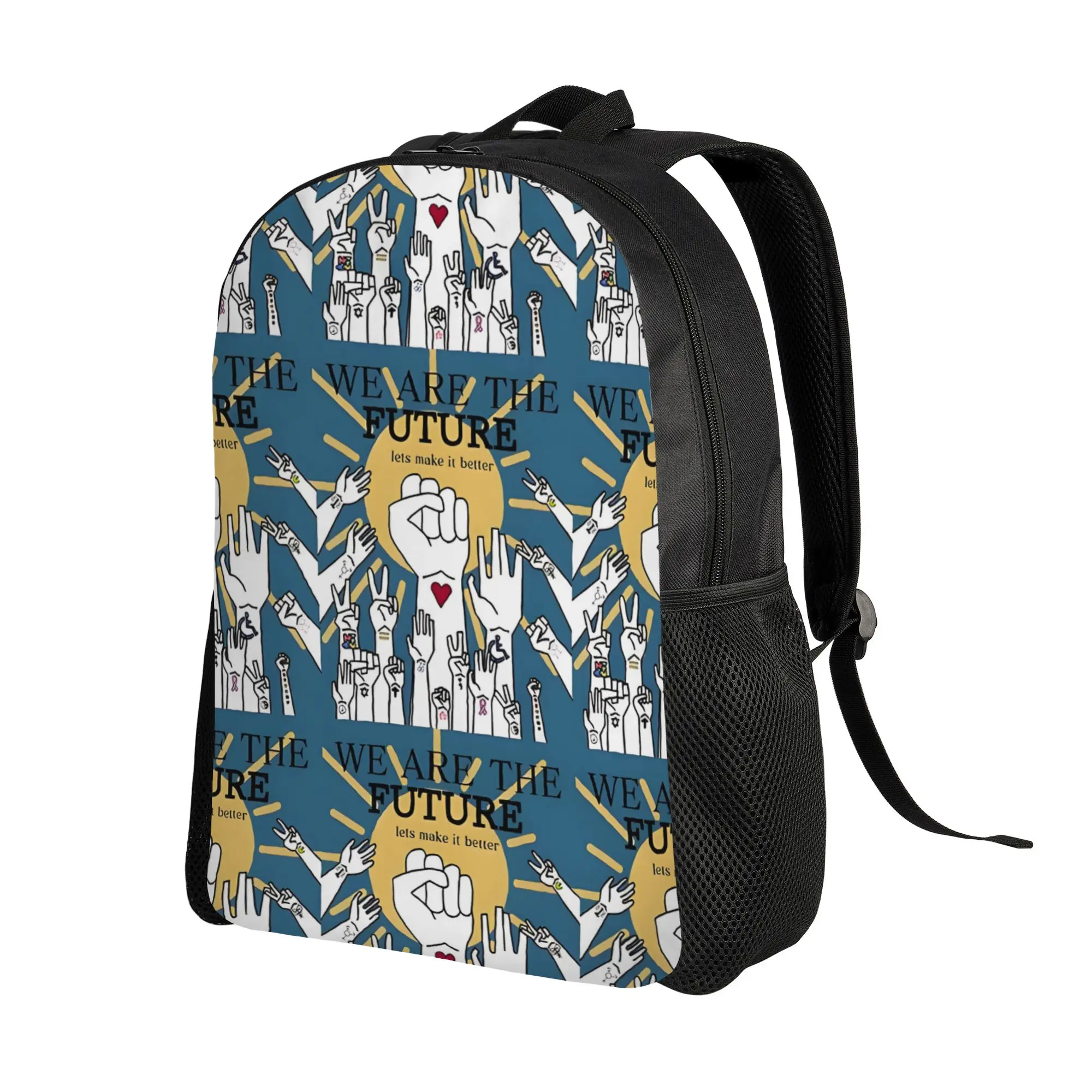 WE ARE THE FUTURE Youth Day Backpack Ladies Fashionable mochila Large Capacity Schoolbag Back To School Season
