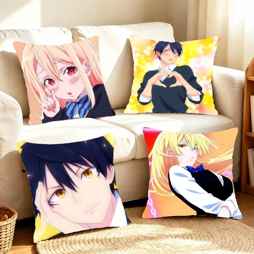 Romantic The Foolish Angel Dances With The Devil Cushion Cover Sofa Living Room Home Decor Invisible Zipper Anti-dustmite Shell