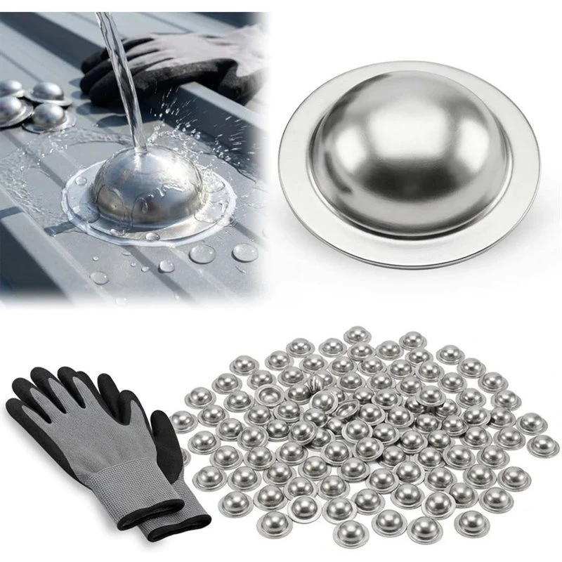 A27F-50Pcs Stainless Steel Roofing Screws Caps For Roof
