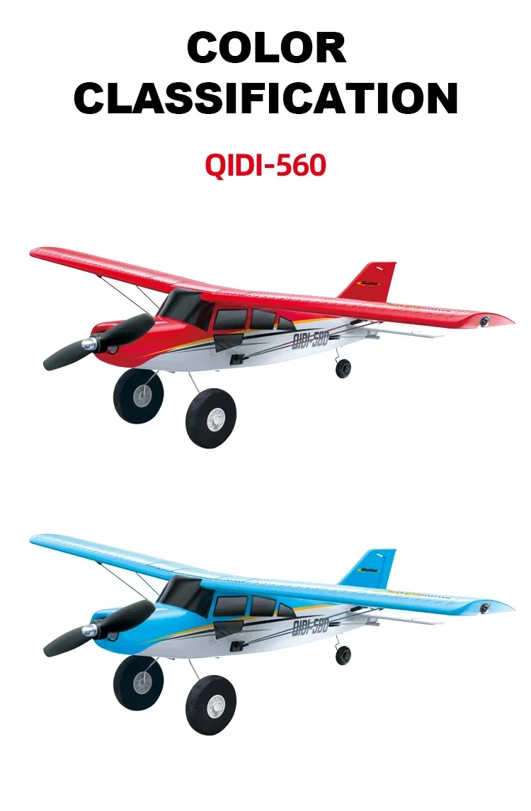 Qidi560 RC Flugzeug Moore M7 Off-road 4CH Fernbedienung Flugzeug Bürstenlosen Starrflügel Flugzeug Modell EPP Schaum Spielzeug für Kinder – Detail 20