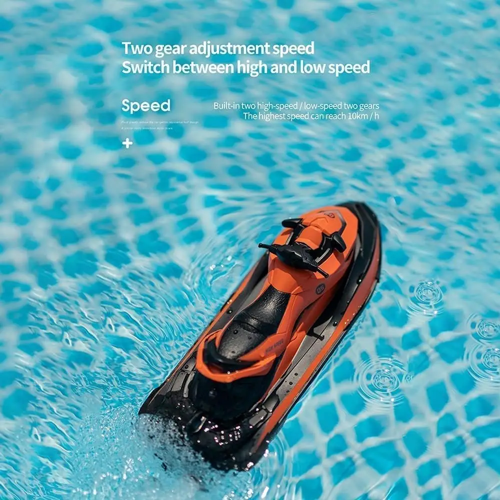 2.4G Rechargeable High - Speed Mini RC Speedboat - Ideal for Lakes, Pools | Great Gift for Kids & Adults