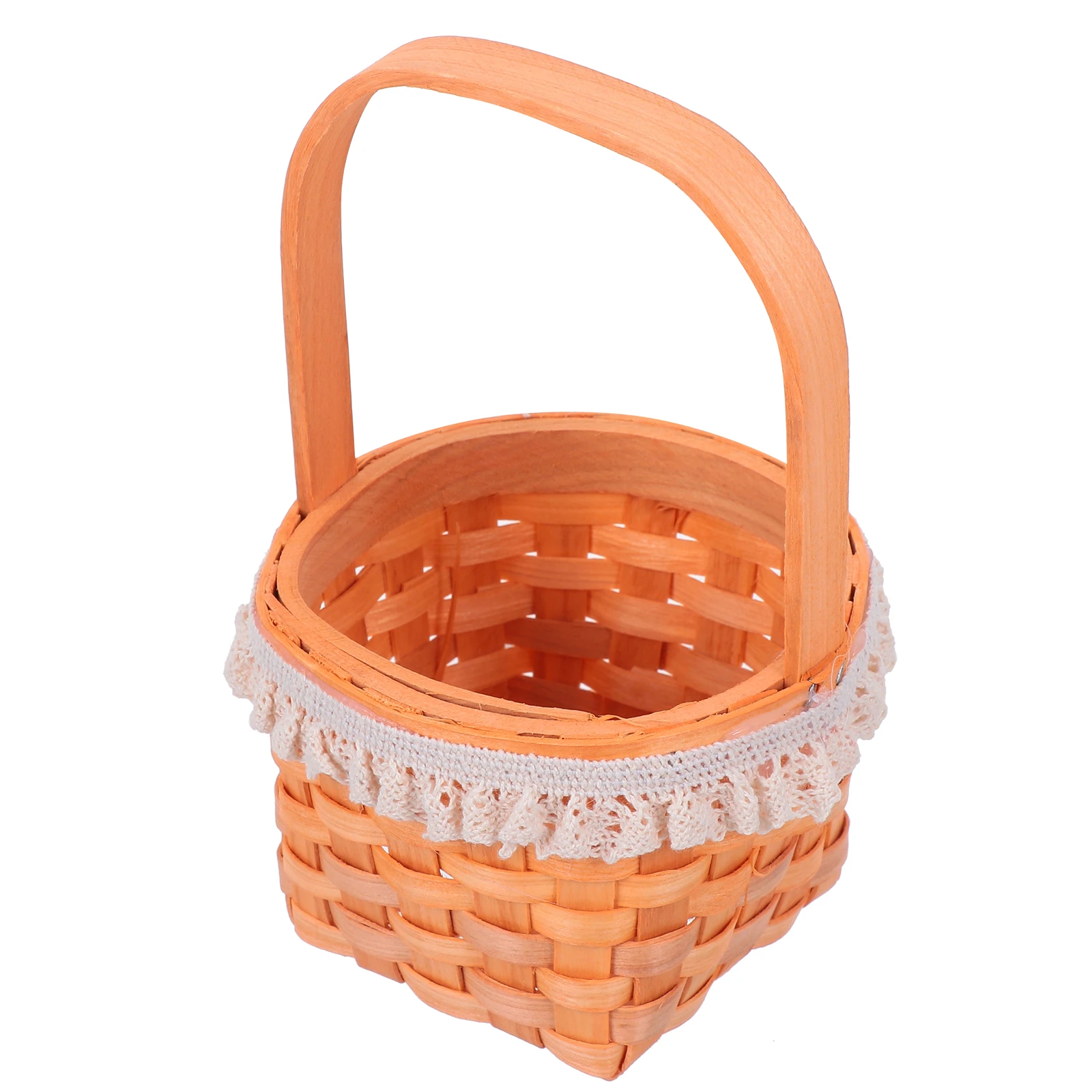 

Mini Woven Basket Lightweight Portable for Photo Props Decorative Storage y Gift Wedding Mini Basket Display