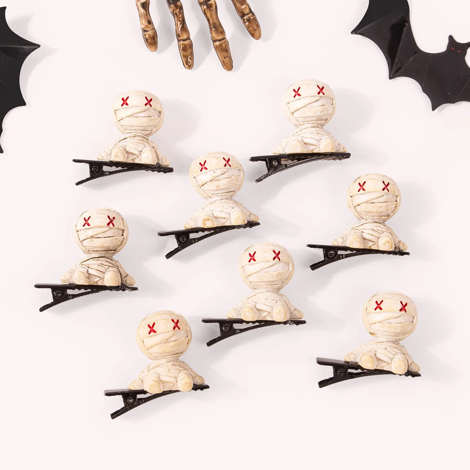 4/8pcs Halloween Day Hair Clips Cute Girls Cute Hairpin Side Barrettes Devil Hair Clip Party Hair Accessories