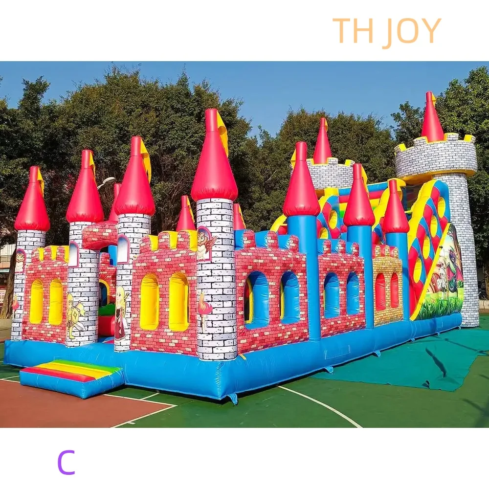 by ship to port, 14x6m giant inflatable Slide Commercial bouncer Jumping Bouncy Castles playground