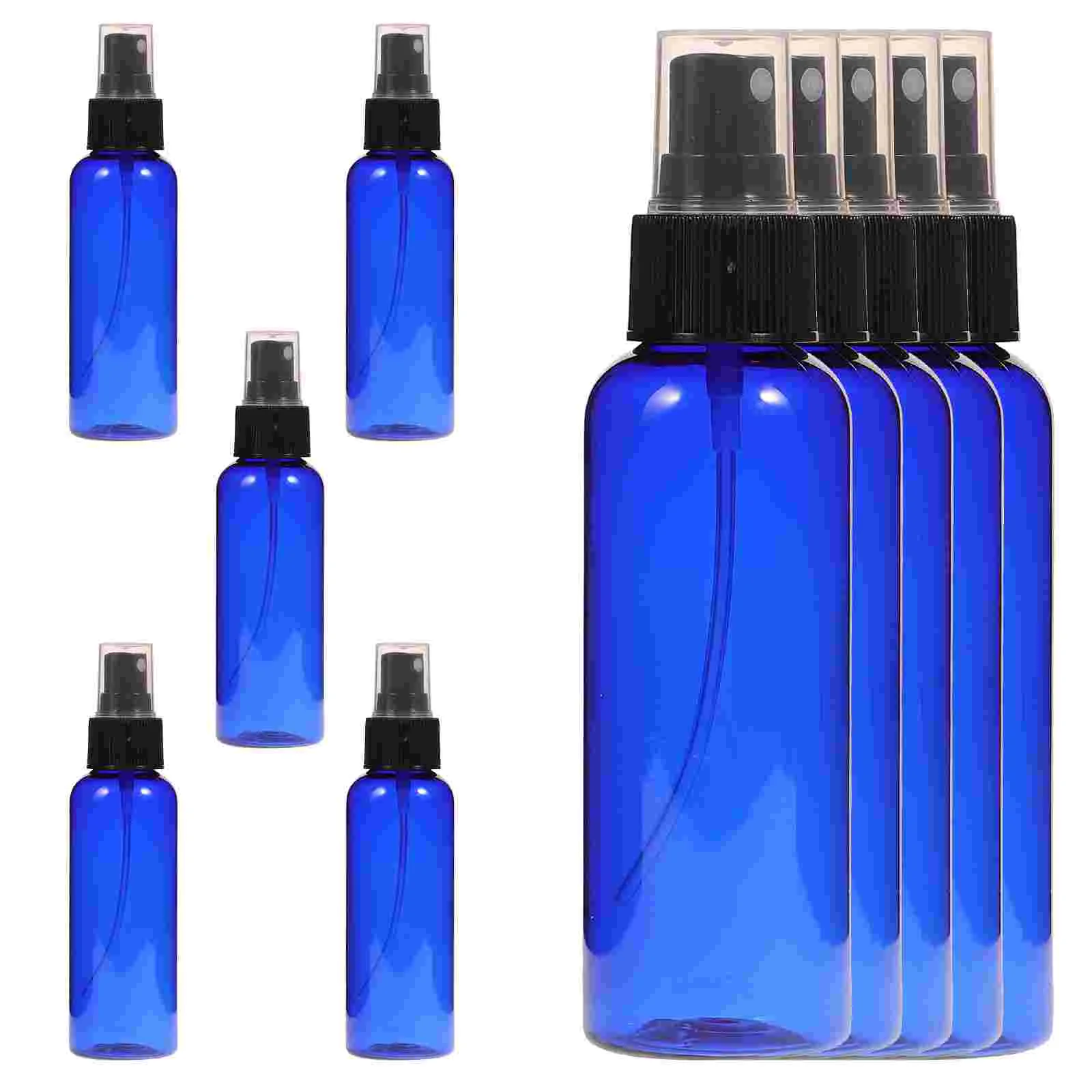 10 pçs dispensador de bomba de viagem névoa fina spray garrafas perfume atomizador recipiente azul