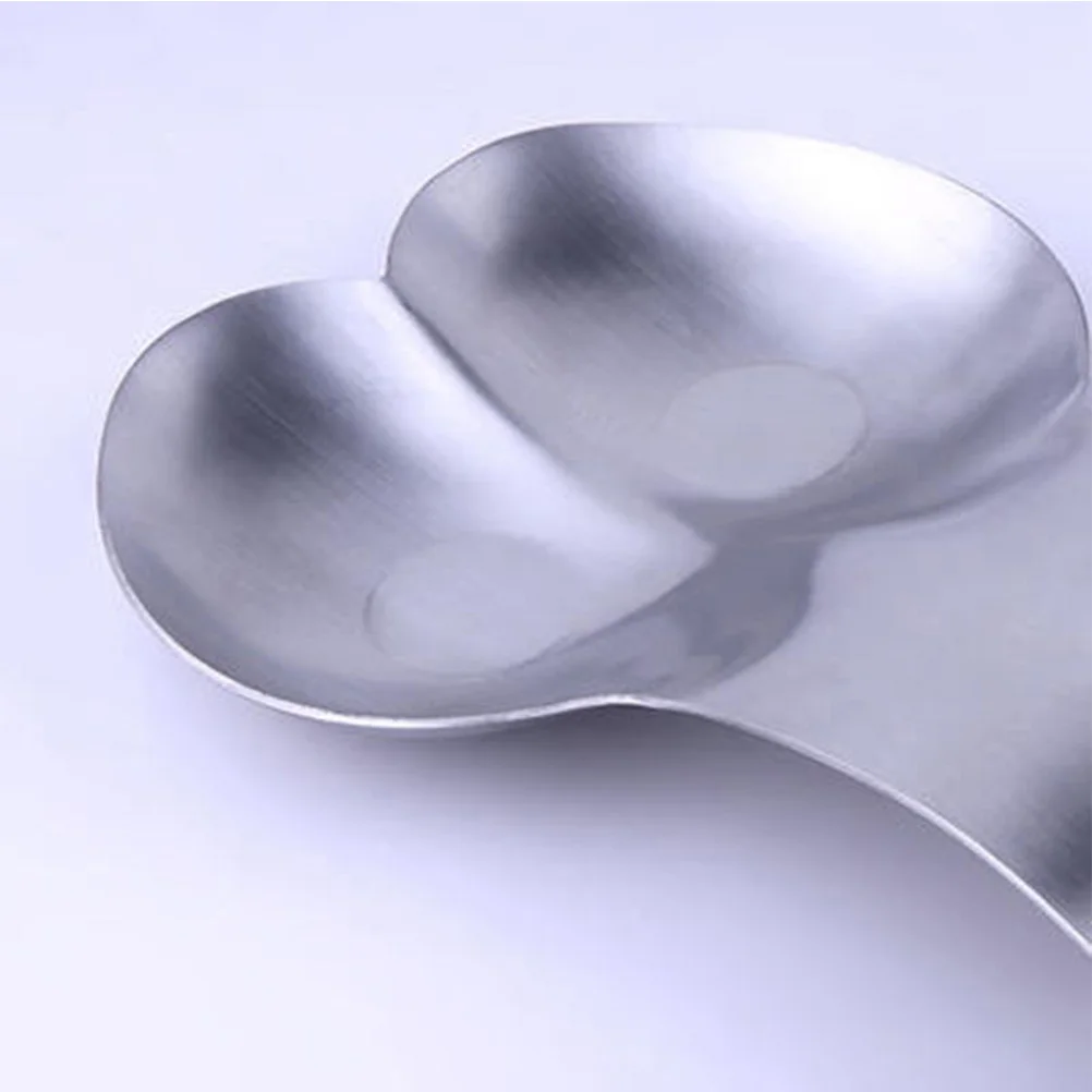 

Stainless Steel Spoon Rest Double Cutlery Tray Kitchen Counter Cooking Spoons Rack Soup Serving Large Ecofriendly