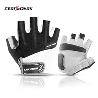 CEOI GWOK Half Finger Cycling Gloves Anti-Slip Anti-sweat Gel Bicycle Motorcycle Riding Gloves Sports Gloves M L XL