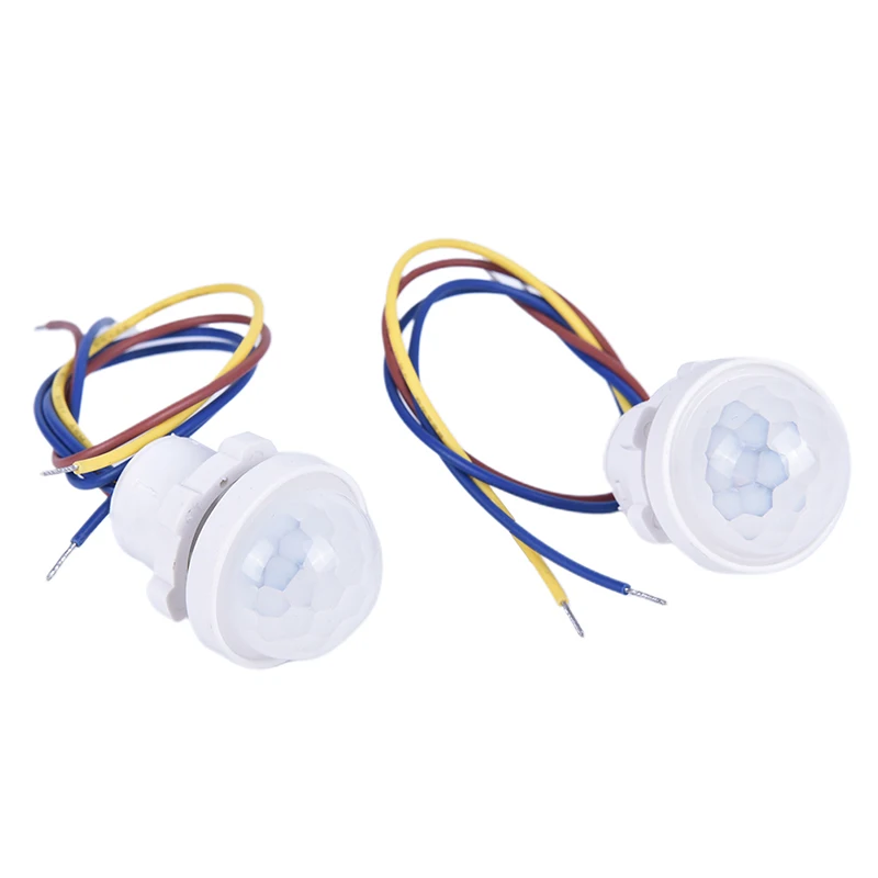 1PC White Home Indoor Outdoor Infrared Light Motion Sensor Led Sensitive Night Lamp Head Mounted Tube Light Controller