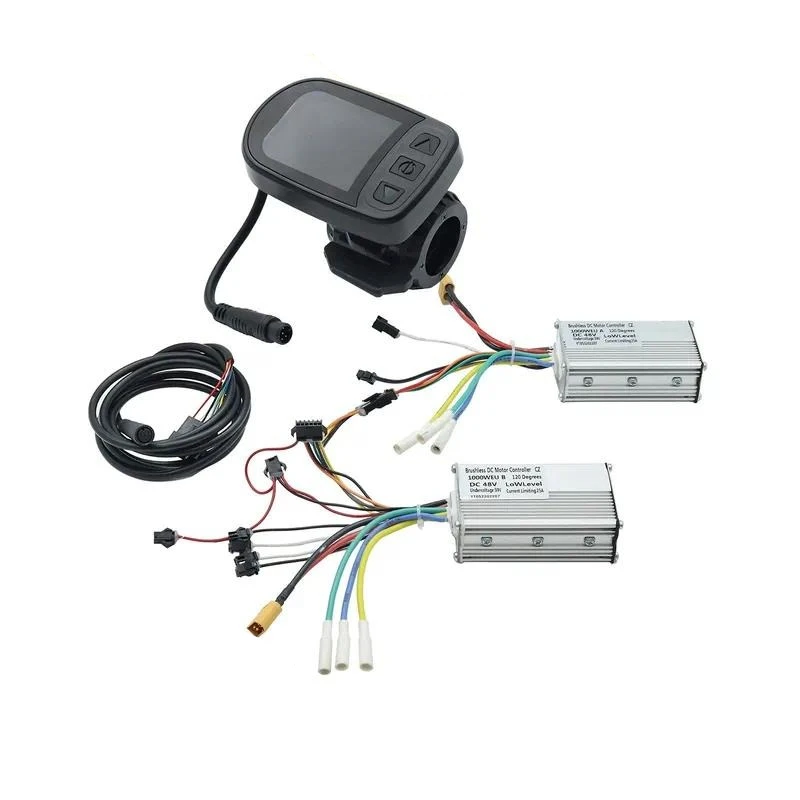for  Electric Scooter Accessories Meter 48V 1000W Dual Drive Controller Kit