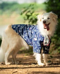 Spring Summer Cotton Lightweight Dog Shirt | Trendy Anti-dirt Anti-shedding Sun Protection Apparel for Large Dogs Border Collie
