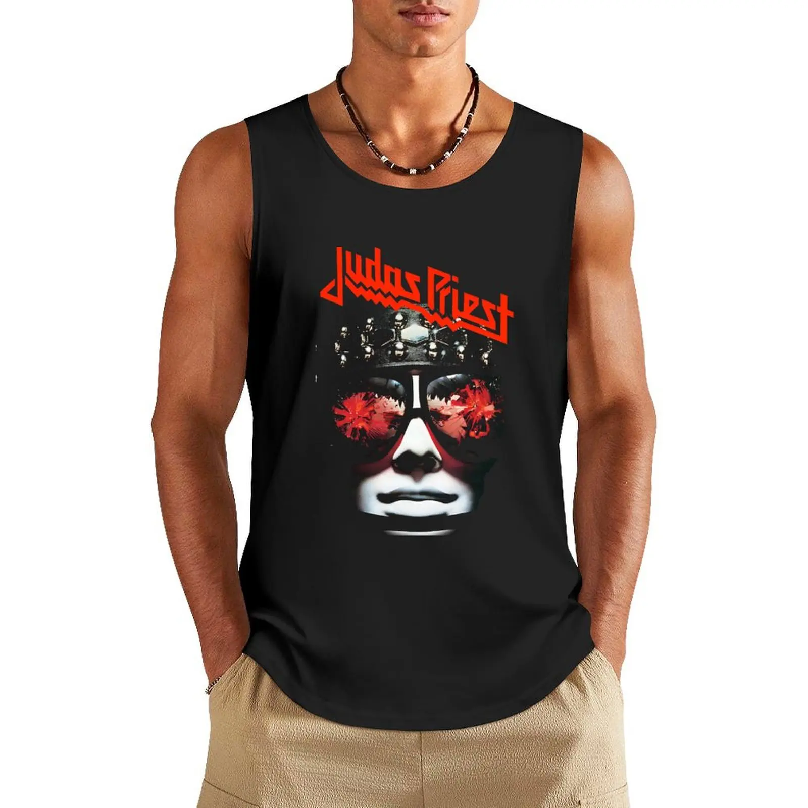 heavy metal pries Tank Top gym t-shirts man sleeveless t-shirts for men summer Men's tops