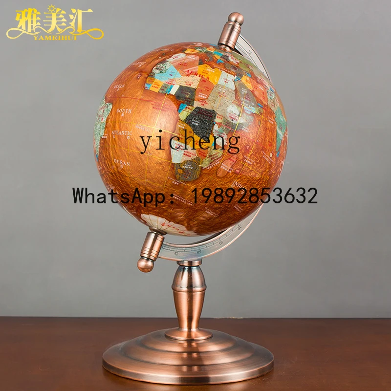 XX Gemstone Globe Desktop Ornament Business Housewarming Annual Meeting Office Decoration