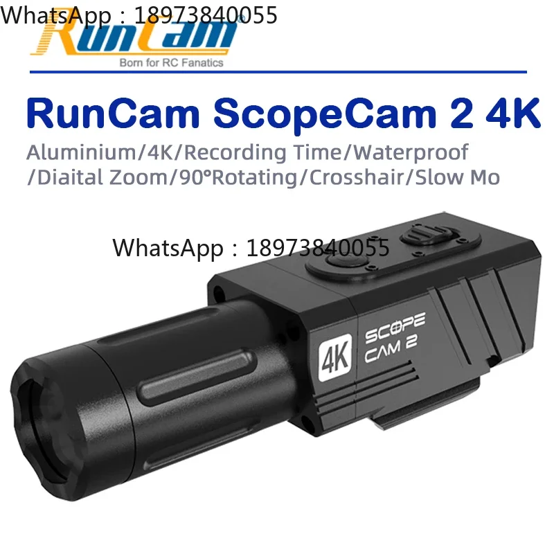 RunCam ScopeCam 2 4K Digital Zoom Customized Crosshairs IP64 WaterProof 1400mAh 128G Model Action