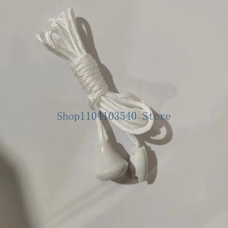 02DC 10Pcs Light Switches Pull Rope Bathroom Light Pull Cord String Pull Chain