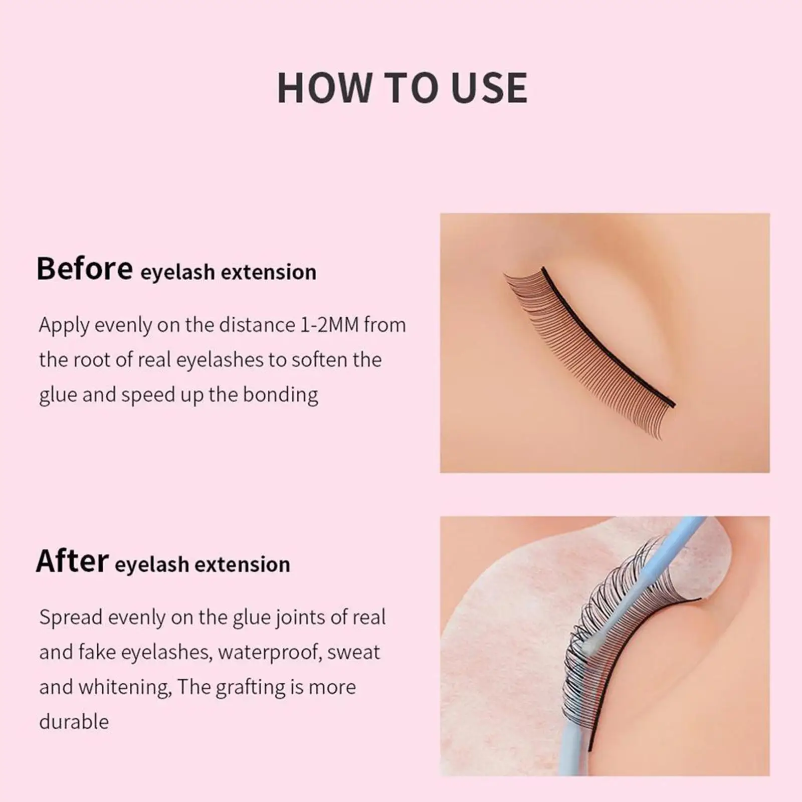 น้ำยาติดขนตาปลอมสูตรแห้งเร็ว ติดทนนาน สำหรับต่อขนตา ยี่ห้อ New Lashes Super Bonder รุ่น T2Q6