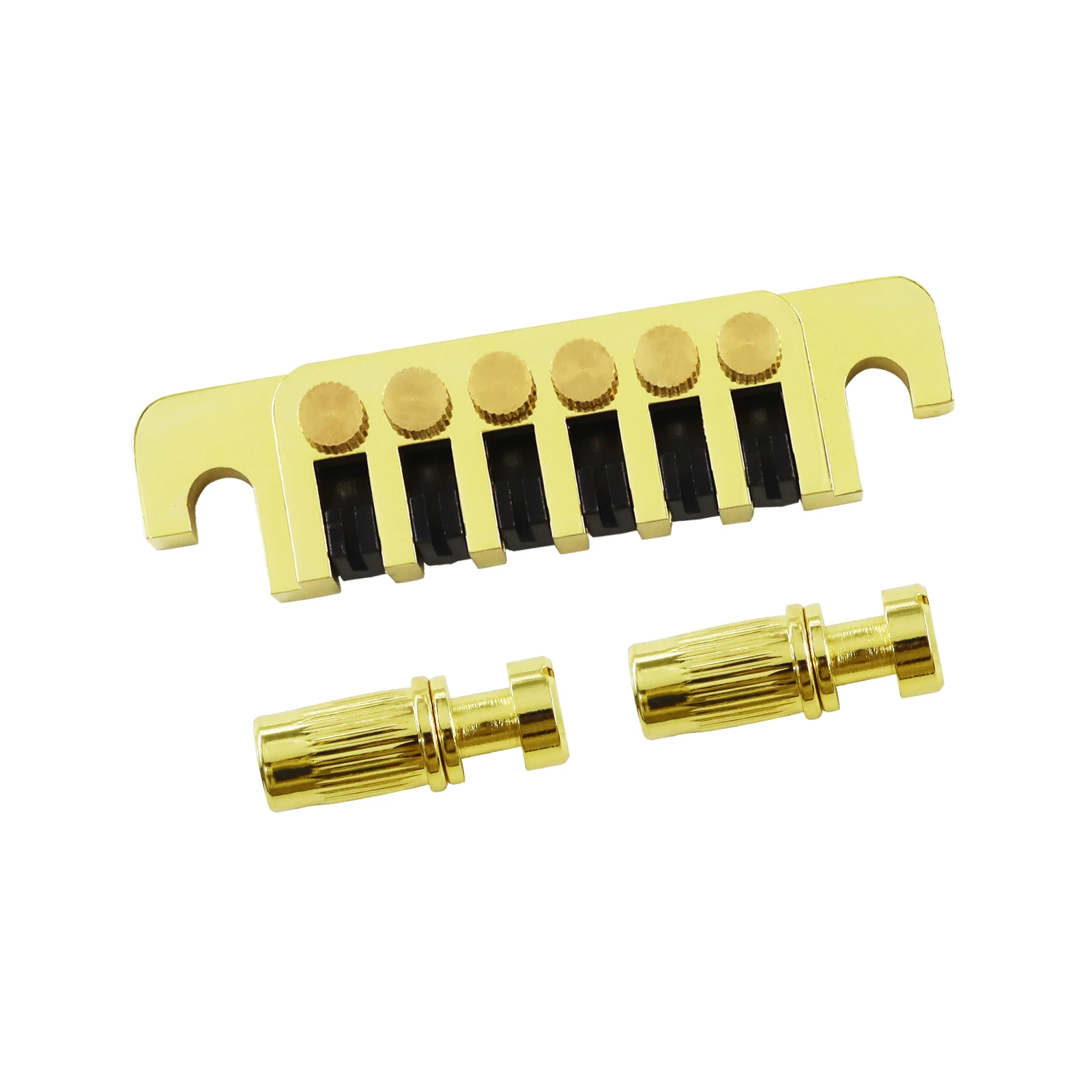 TP-6 Bridge Stop Rod for LP Electric Guitar 70s Style Pull String Plate Tail Piece Compatible with LP/SG/ES/EPI Guitars,Golden