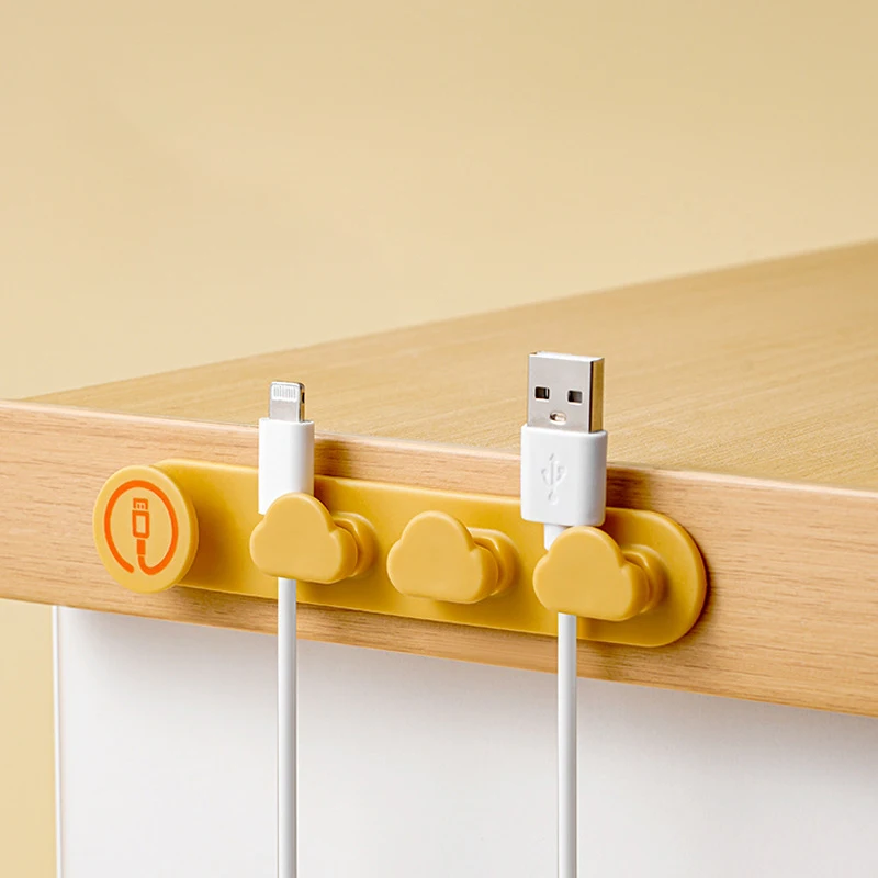 Data Cable Storage Desktop Cable Organizer Charging Cable Fixed Appliance Mobile Phone Silicone Hub Cable Take-up