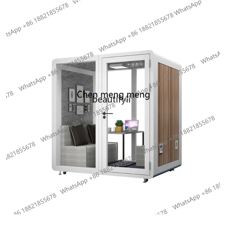 

S7486 ss Mobile Soundproof Room Home Karaoke Cabin Recording Studio Indoor Telephone Booth Piano Sleep Mute Warehouse