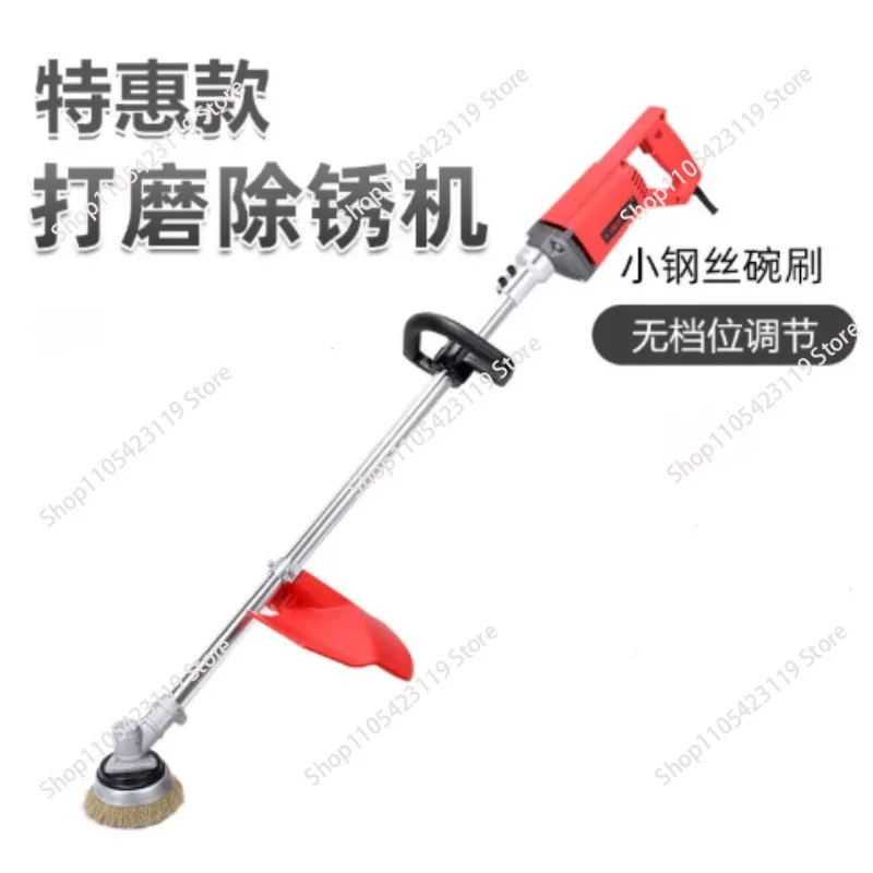 Handheld Electric Rust Remover, Steel Wire Brush Grinder for Metal & Concrete Surface Polishing