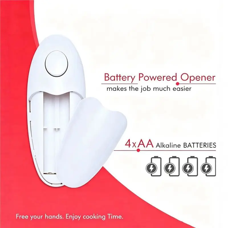 AB66-Effortless One-Touch Operation Automatic Kitchen Can Opener High-Performance Electric Can Opener Stainless Steel Blade B