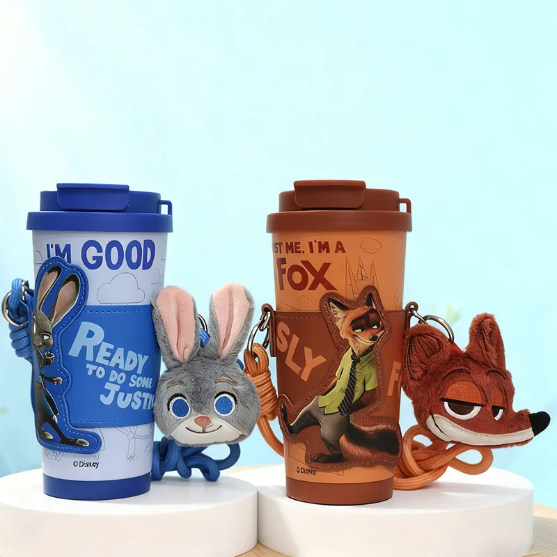 

New Zootopia Nick Wilde Stainless Steel Coffee Thermos Cup Large Capacity Portable Water Tea Cup for Fans of Toys And Hobbies