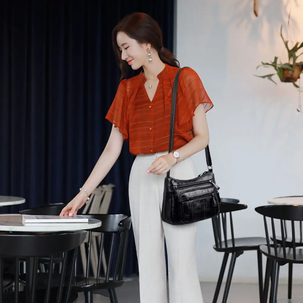 

Leisure Tote Underarm Bag Women's Handbag Shoulder Messenger Bag Buy Vegetable Bag Middle-aged Mother's Bag