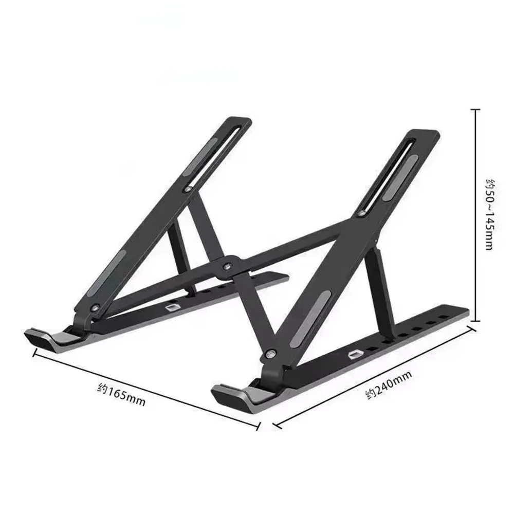 Support d'ordinateur portable pliable, Support de refroidissement pour ordinateur portable, Support de Base ergonomique réglable, accessoires pour tablette d'ordinateur portable Support d'ordinateur portable pliable, Support de refroidissement pour ordinateur portable, Support de Base ergonomique réglable, accessoires pour tablette d'ordinateur portable