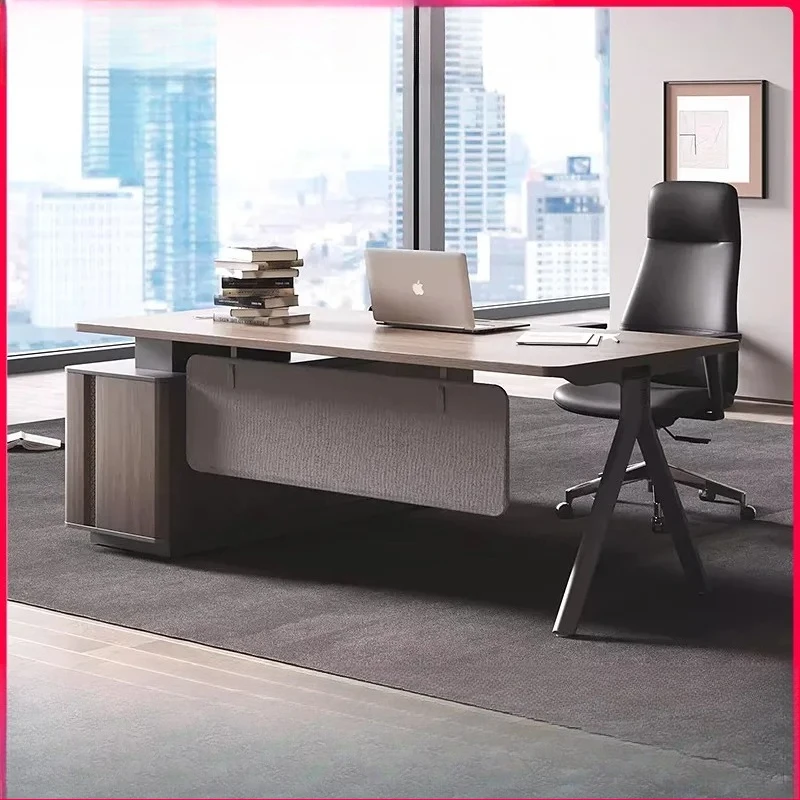 for  Lamp  Modern Simple Manager Office Desk and Chair Combination Set High End Office Furniture