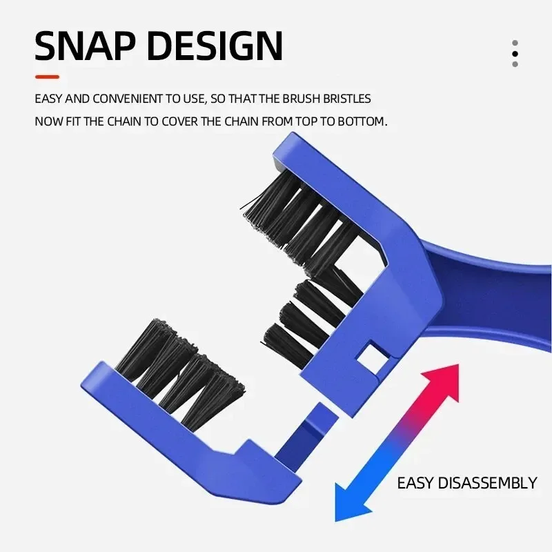 Detergente per catena portatile moto bici da strada catena spazzola pulita bicicletta pulita strumenti per moto strumento di manutenzione per la pulizia della catena