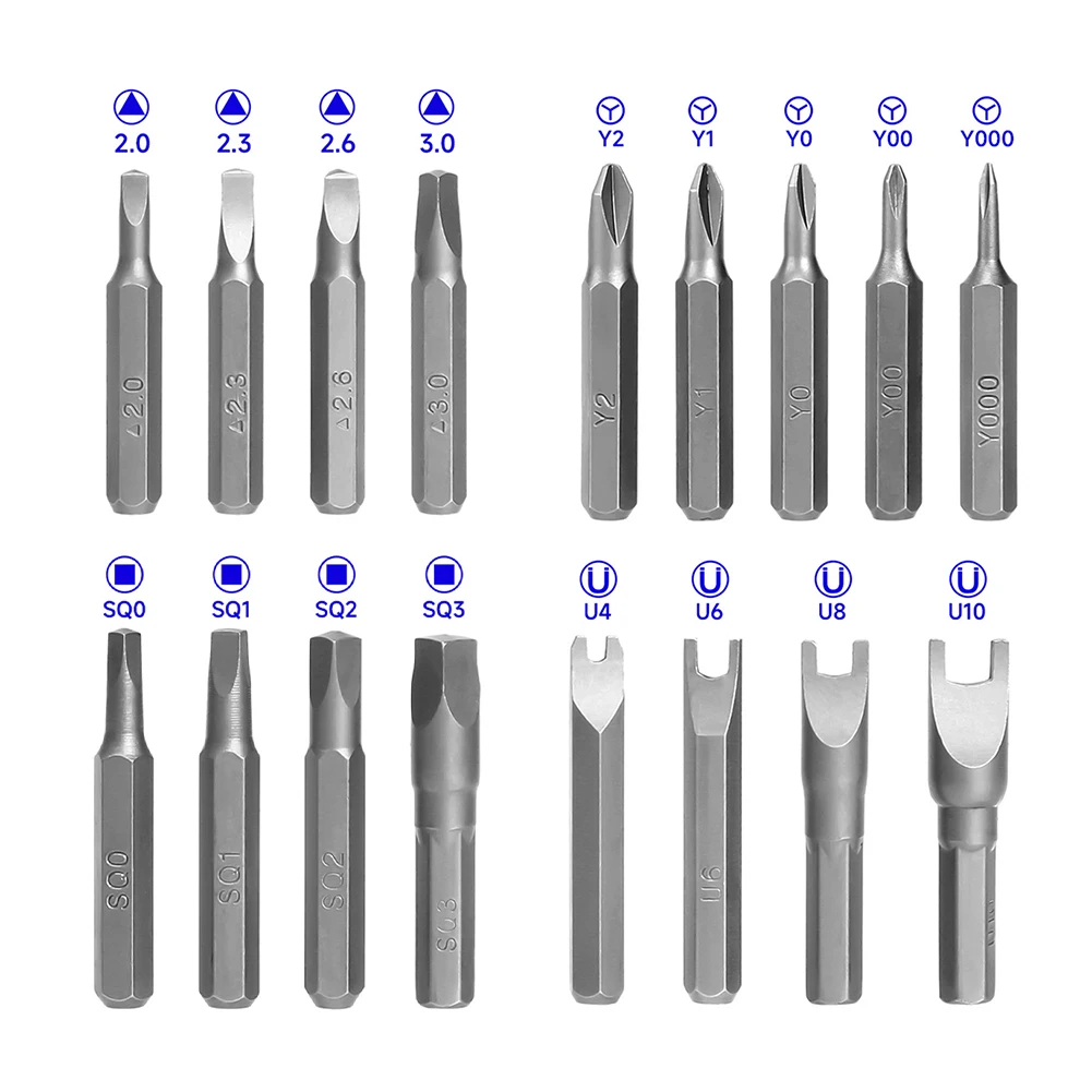 50 sztuk stal 28mm precyzyjny wkrętak trójkątny w kształcie litery Y w kształcie litery Y Bit magnetyczny wkrętaki 4mm trzpień sześciokątny narzędzia ręczne